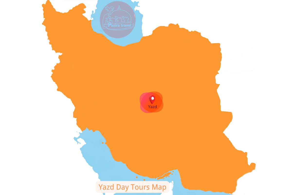 Explore Yazd trip route on the map!